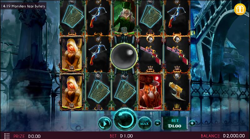 Monsters Fear Bullets slot game artwork