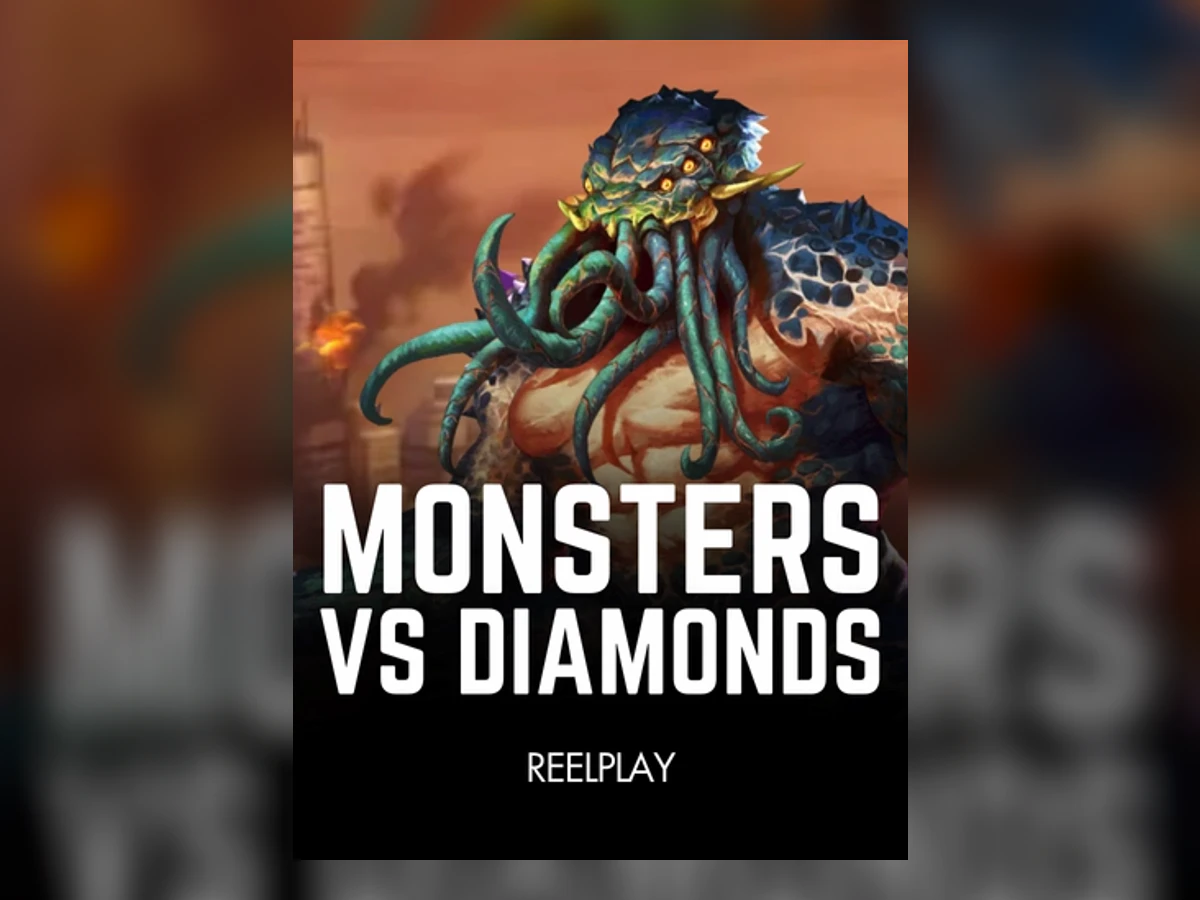 Monsters vs Diamonds slot game artwork