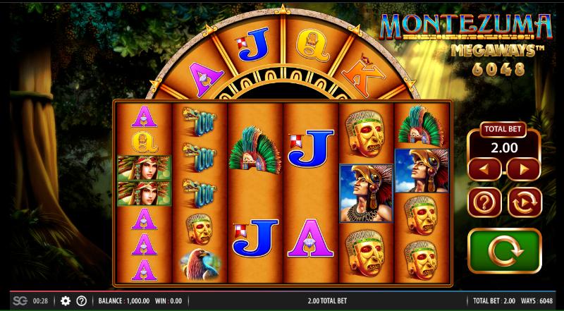 Montezuma Megaways slot game artwork