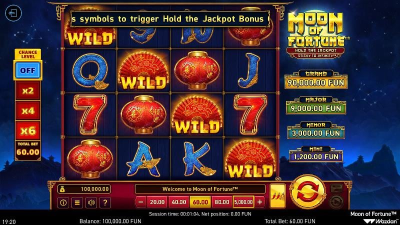 Moon Of Fortune slot game artwork