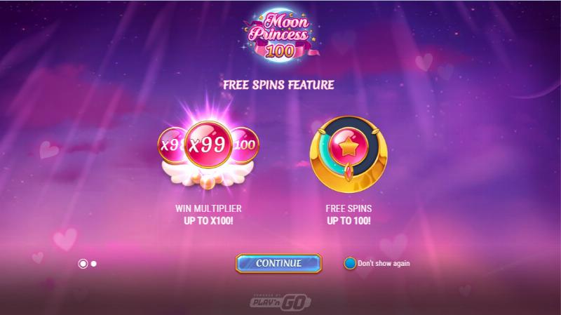 Moon Princess 100 slot game artwork