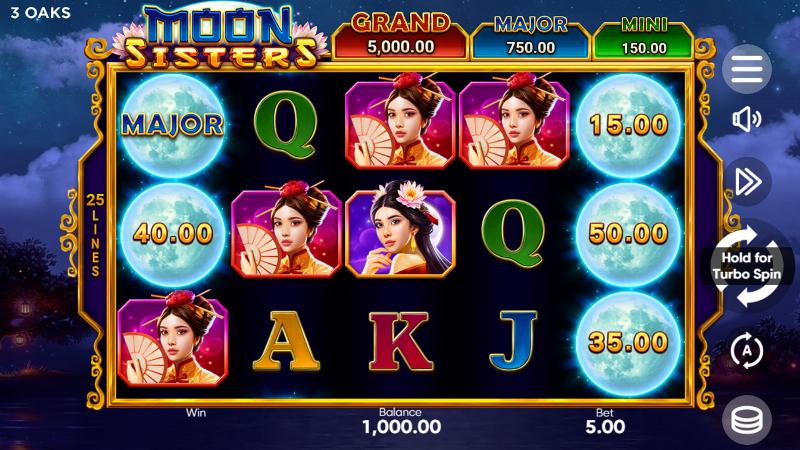 Moon Sisters slot game artwork