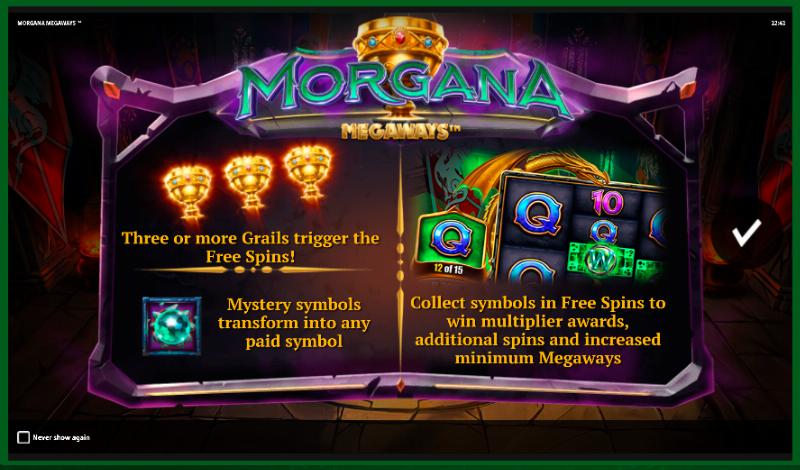 Morgana Megaways slot game artwork