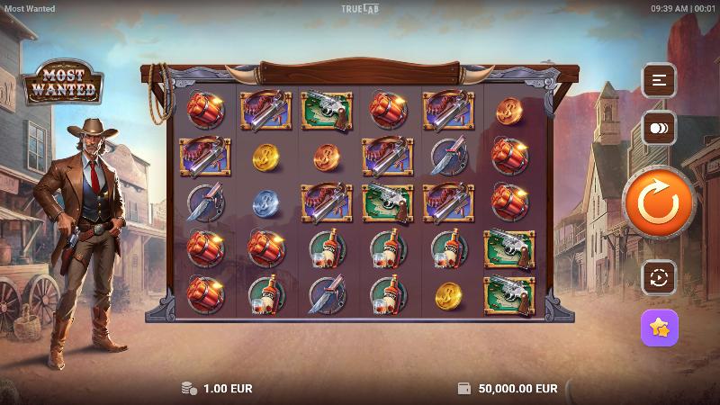Most Wanted slot game artwork