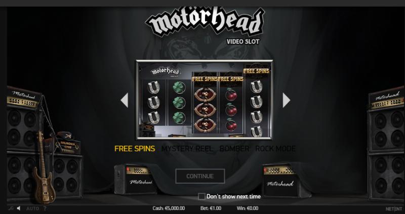 Motorhead slot game artwork