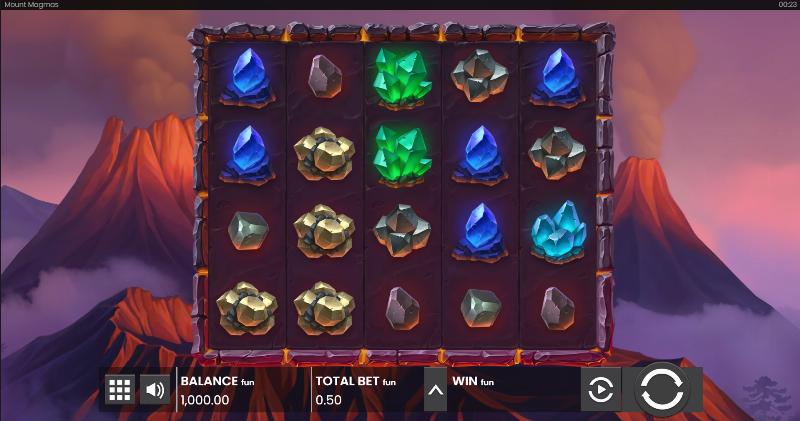 Mount Magmas slot game artwork