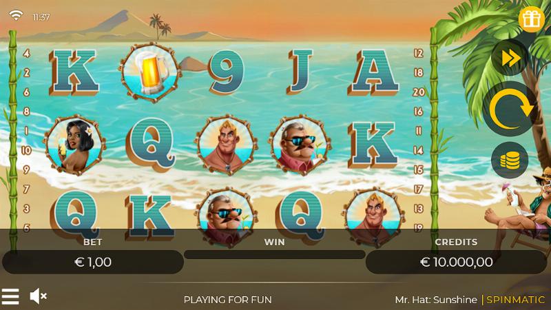 Mr.hat: Sunshine slot game artwork
