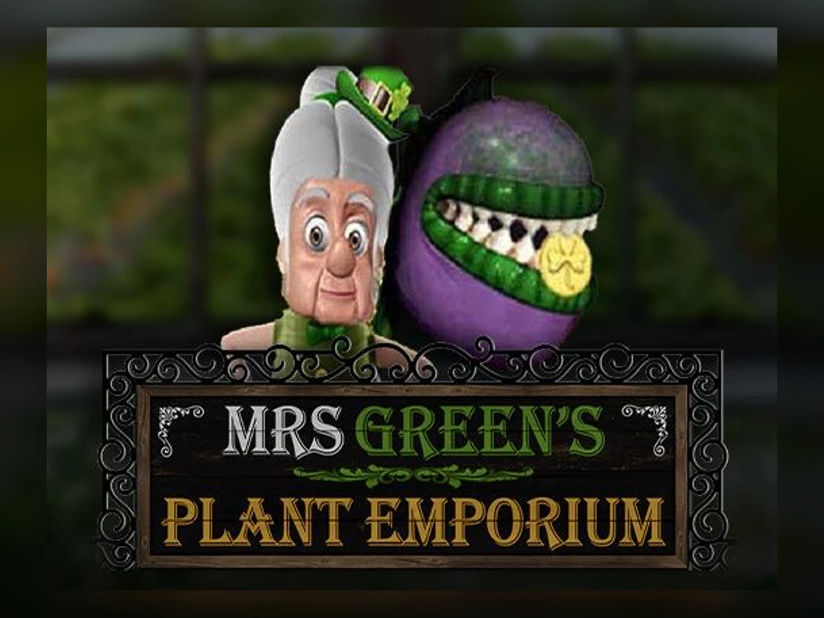 Mrs Green's Plant Emporium slot game artwork