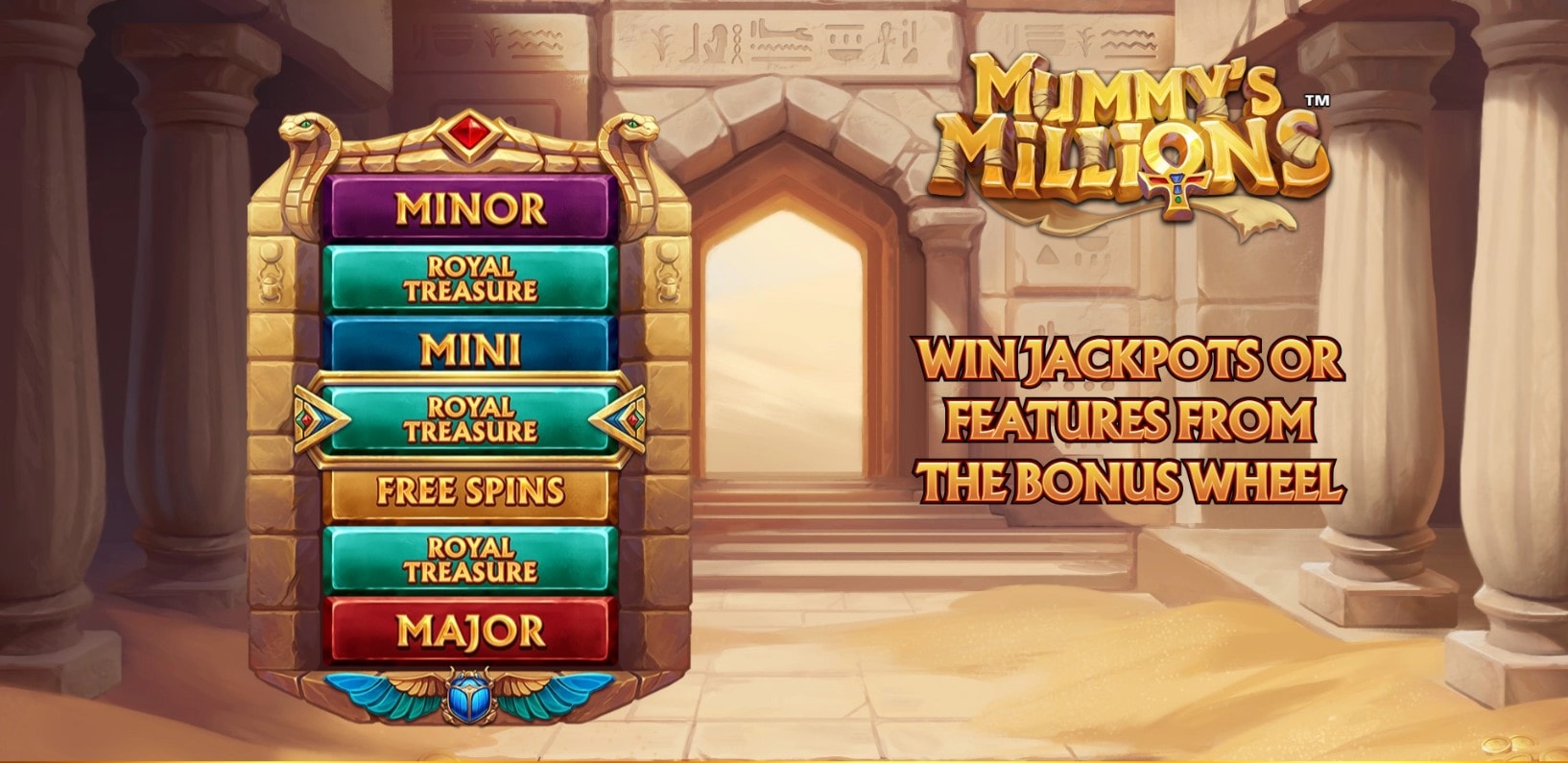 Mummy’s Millions slot game artwork