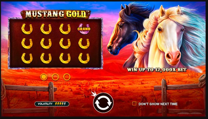 Mustang Gold slot game artwork