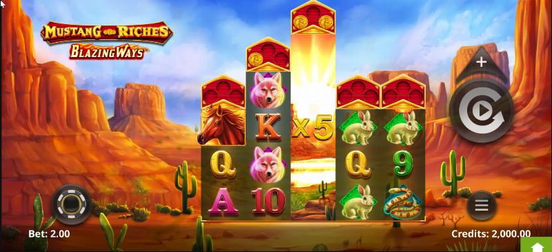Mustang Riches slot game artwork
