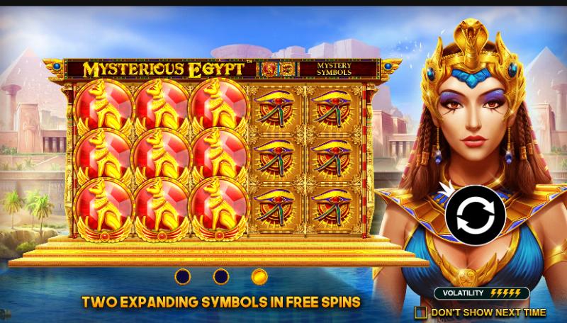 Mysterious Egypt slot game artwork