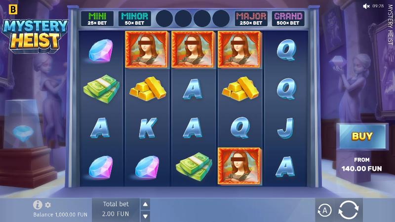 Mystery Heist slot game artwork