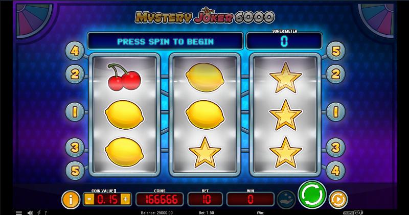 Mystery Joker 6000 slot game artwork