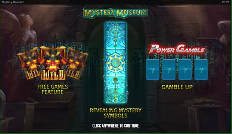 Mystery Museum slot game artwork