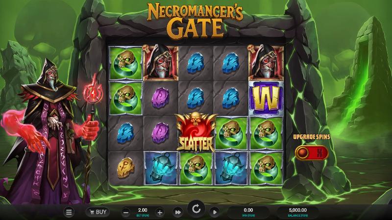 Necromancer’s Gate slot game artwork