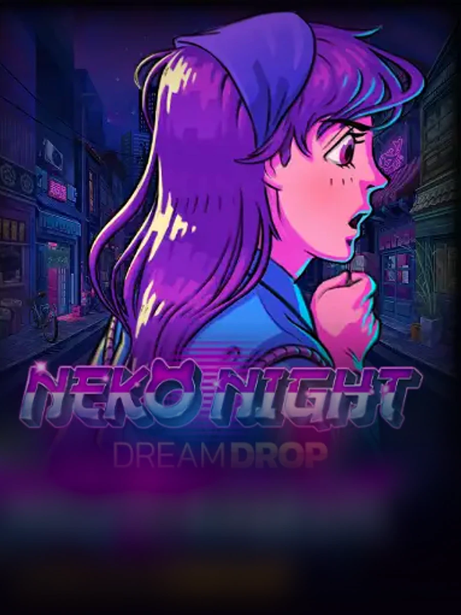 Neko Night Dream Drop slot game artwork