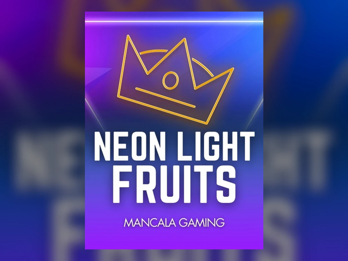 Neon Light Fruits slot game artwork