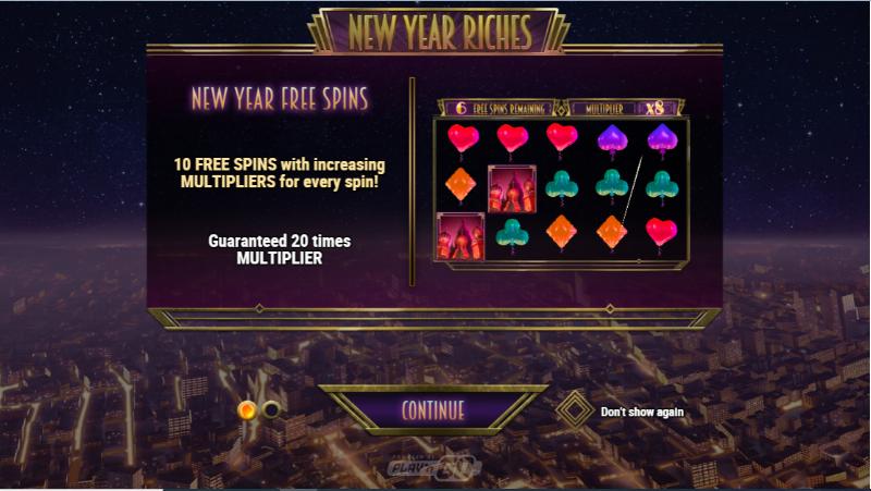 New Year Riches slot game artwork