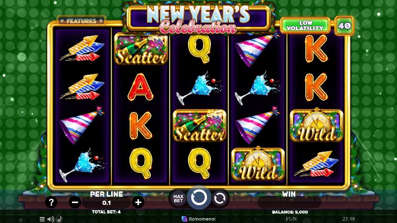 New Year’s Celebration slot game artwork