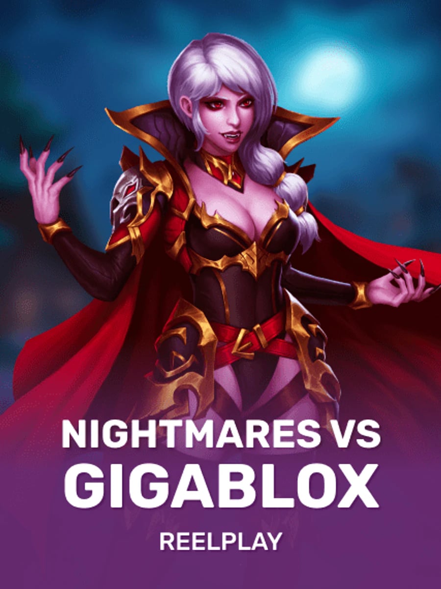 Nightmares VS GigaBlox slot game artwork