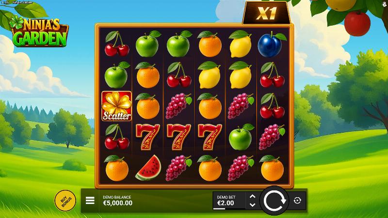 Ninja’s Garden slot game artwork