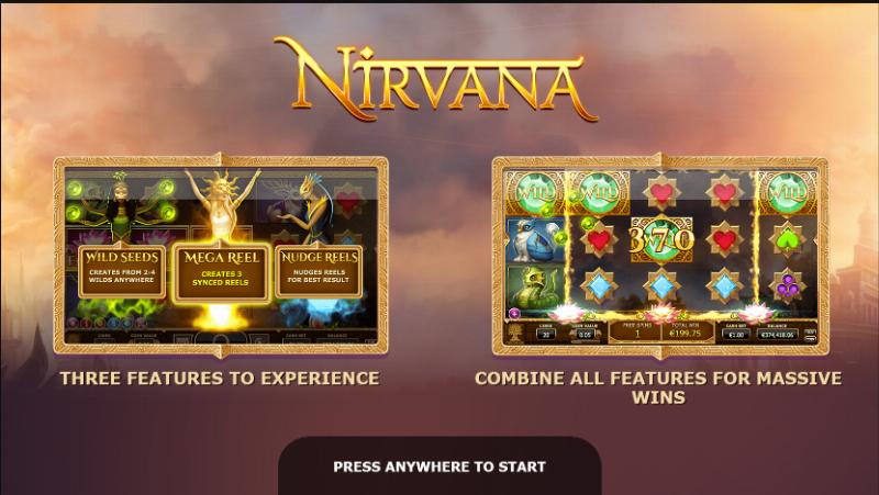 Nirvana slot game artwork