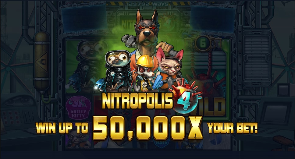 Nitropolis 4 slot game artwork