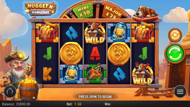 Nugget N’ Nonsense slot game artwork