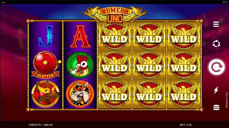 Numero Uno slot game artwork