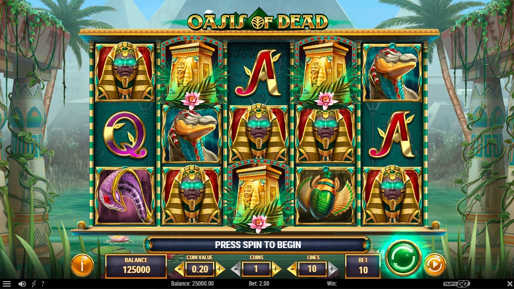 Oasis Of Dead slot game artwork