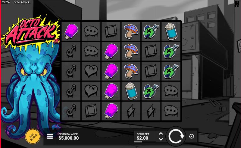 Octo Attack slot game artwork