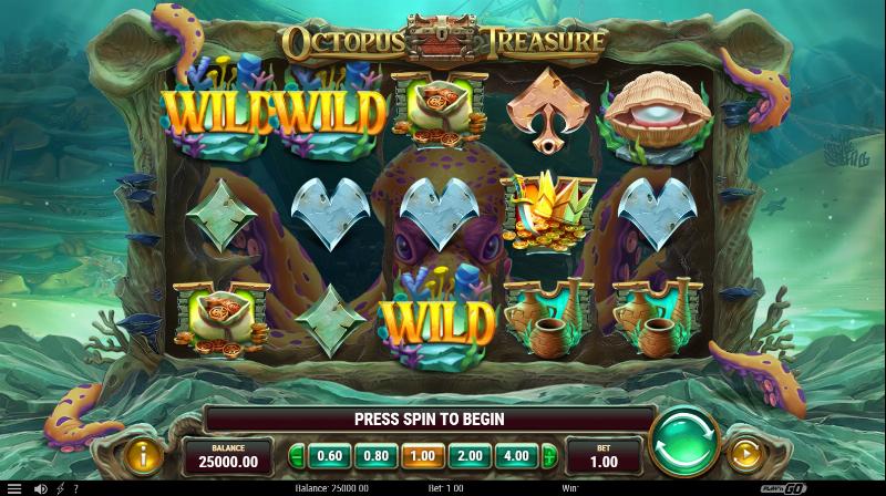 Octopus Treasure slot game artwork