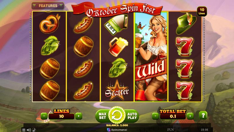 Oktober Spin Fest slot game artwork