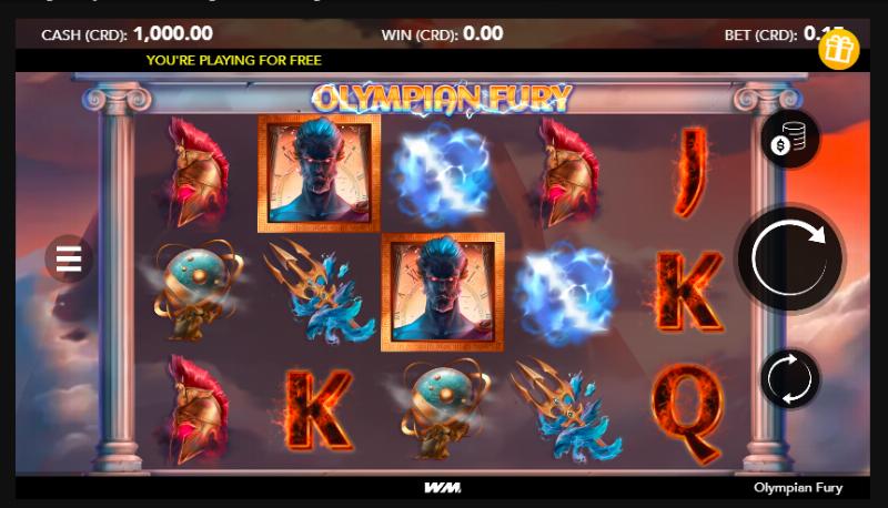 Olympian Fury slot game artwork