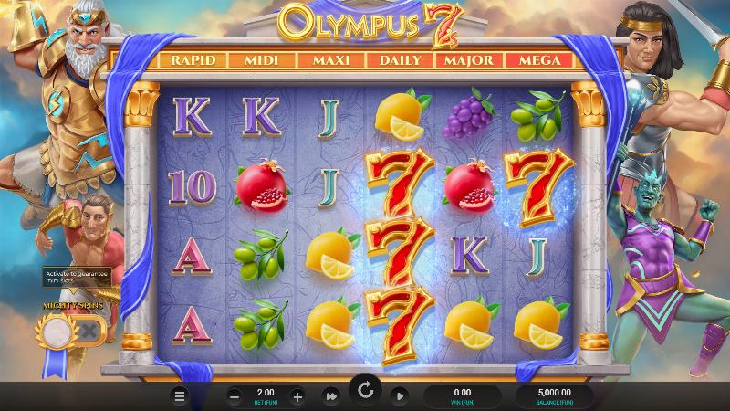 Olympus 7’S Dream Drop slot game artwork