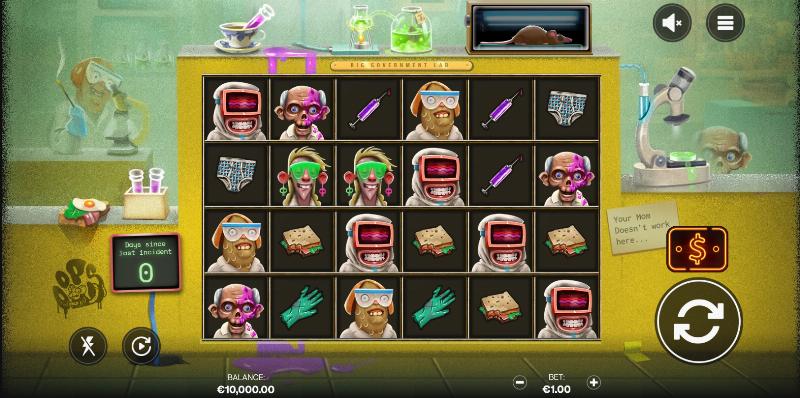 Oops slot game artwork