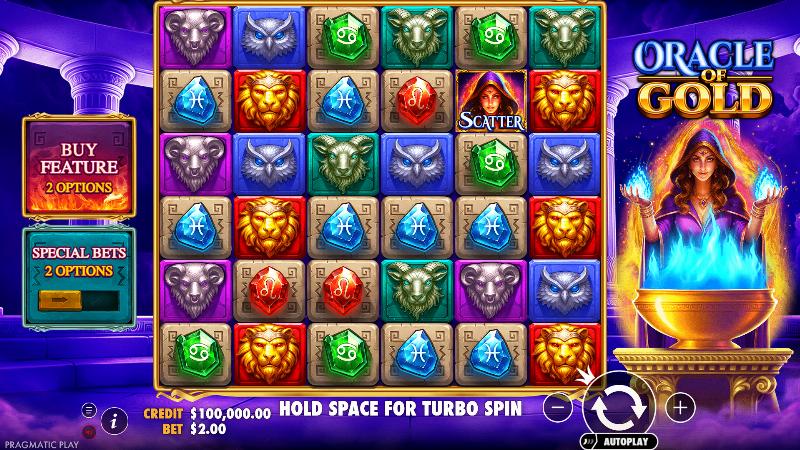 Oracle Of Gold slot game artwork