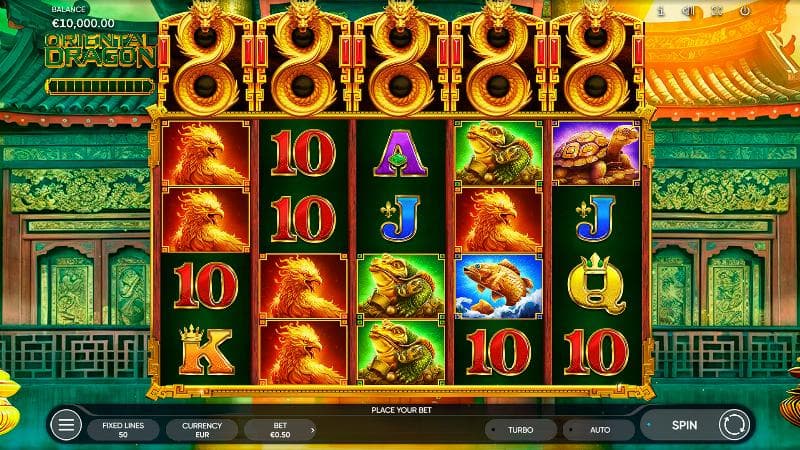 Oriental Dragon slot game artwork