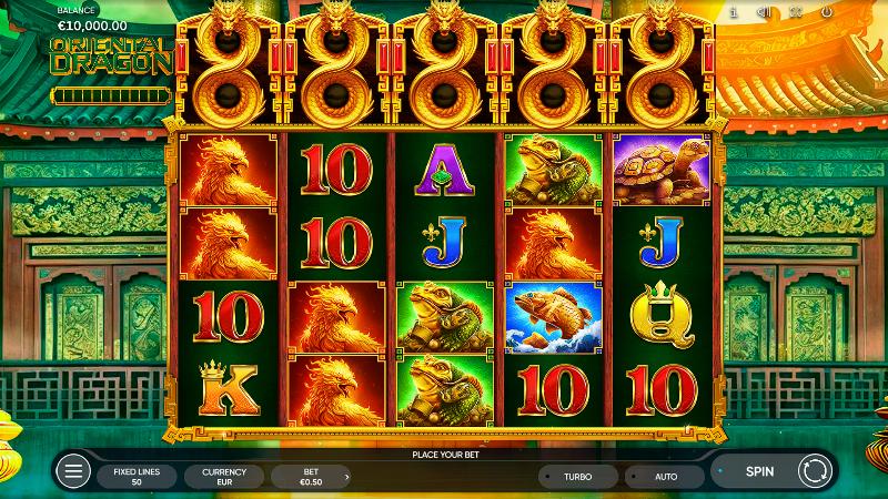 Oriental Dragon slot game artwork