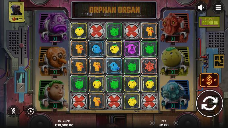 Orphan Organ slot game artwork
