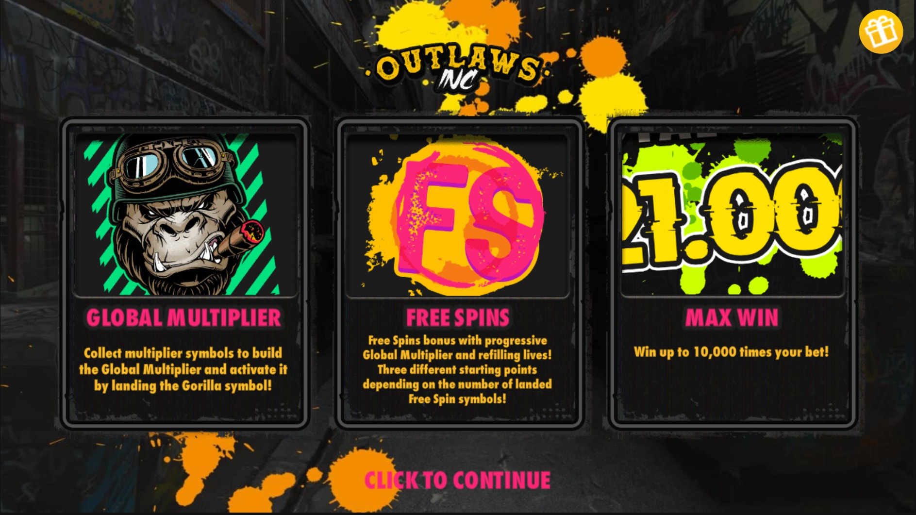 Outlaws Inc slot game artwork