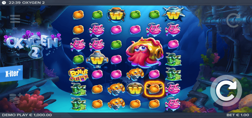 Oxygen 2 slot game artwork