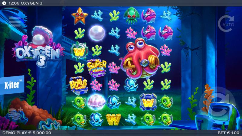 Oxygen 3 slot game artwork
