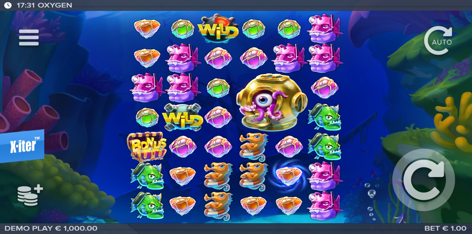Oxygen – Elk Studios slot game artwork