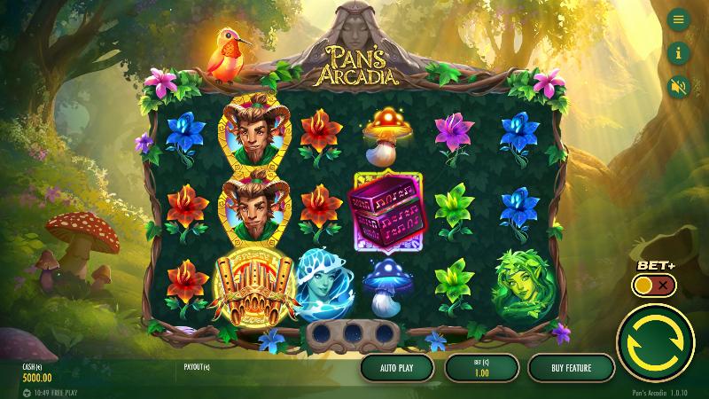 Pan’s Arcadia slot game artwork