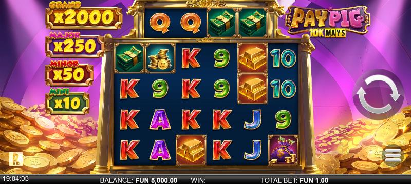 Pay Pig 10K Ways slot game artwork