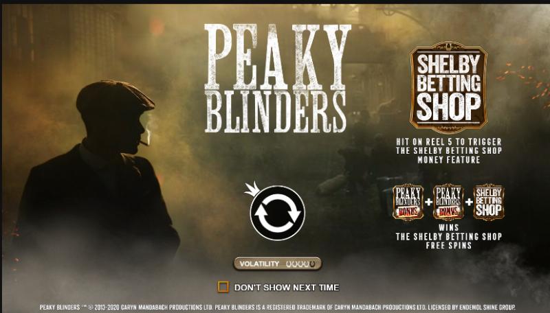 Peaky Blinders slot game artwork