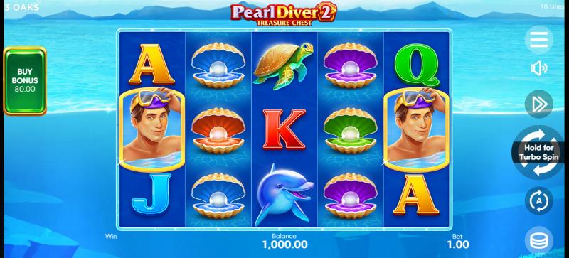 Pearl Diver 2: Treasure Chest slot game artwork