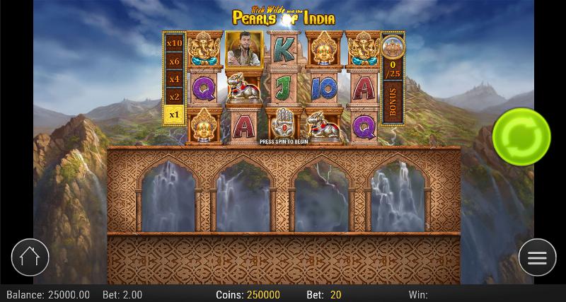Pearls Of India slot game artwork